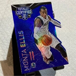 2014-15 MONTA ELLIS /74 Die-Cut Holo Color Match Dallas Mavericks Card #53
